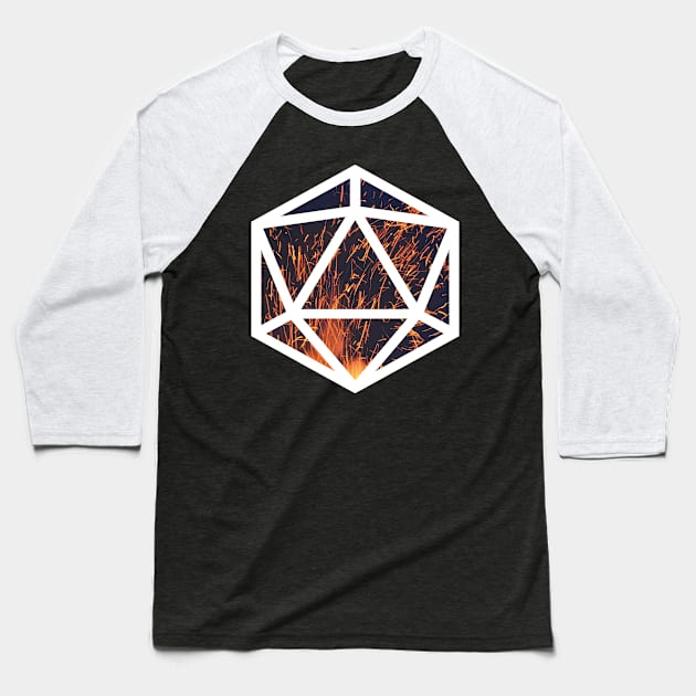 D20 Decal Badge - Dragon's Heart Baseball T-Shirt by aaallsmiles